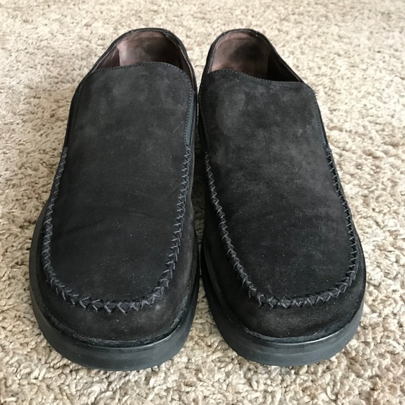 versace suede loafers